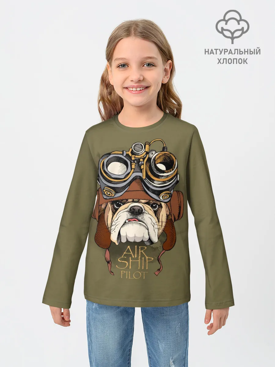 Детский лонгслив / Air ship pilot