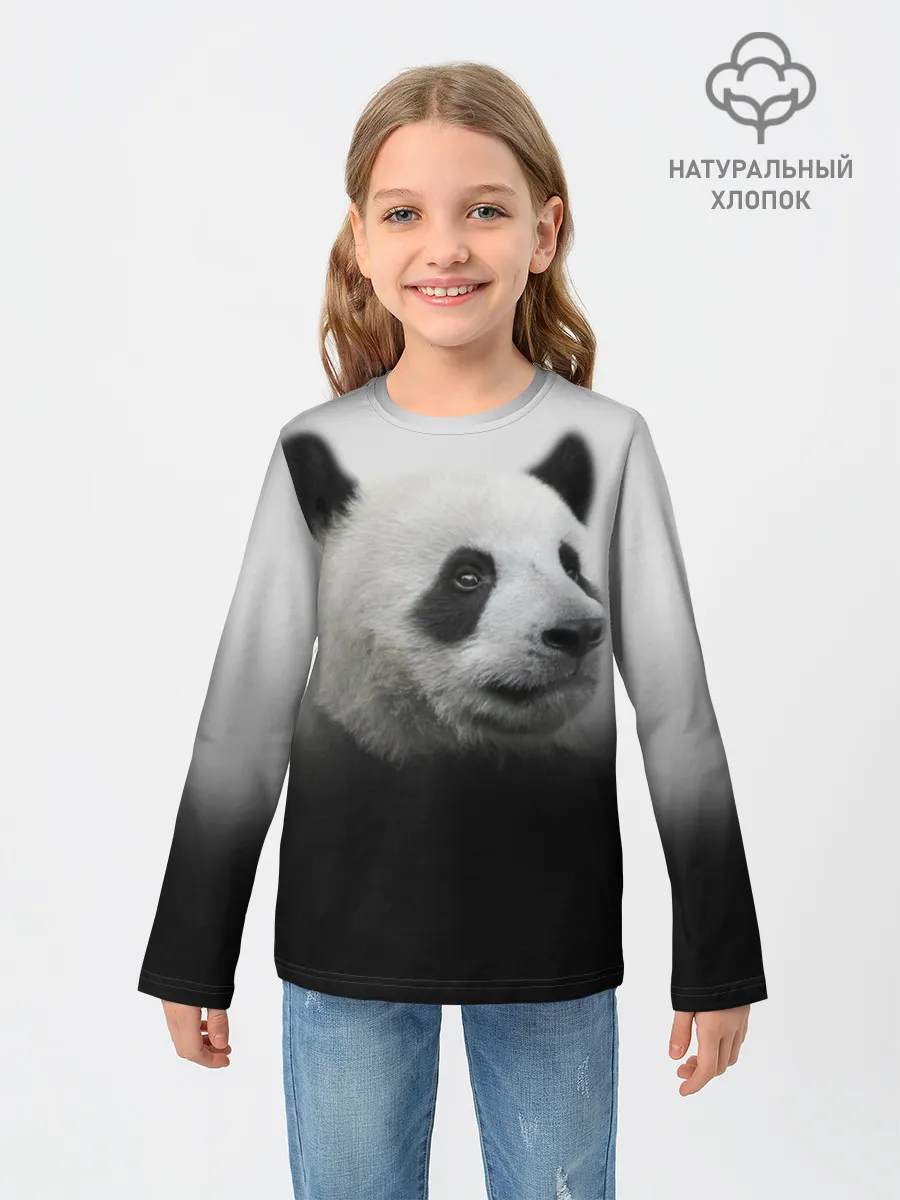 Детский лонгслив / Панда