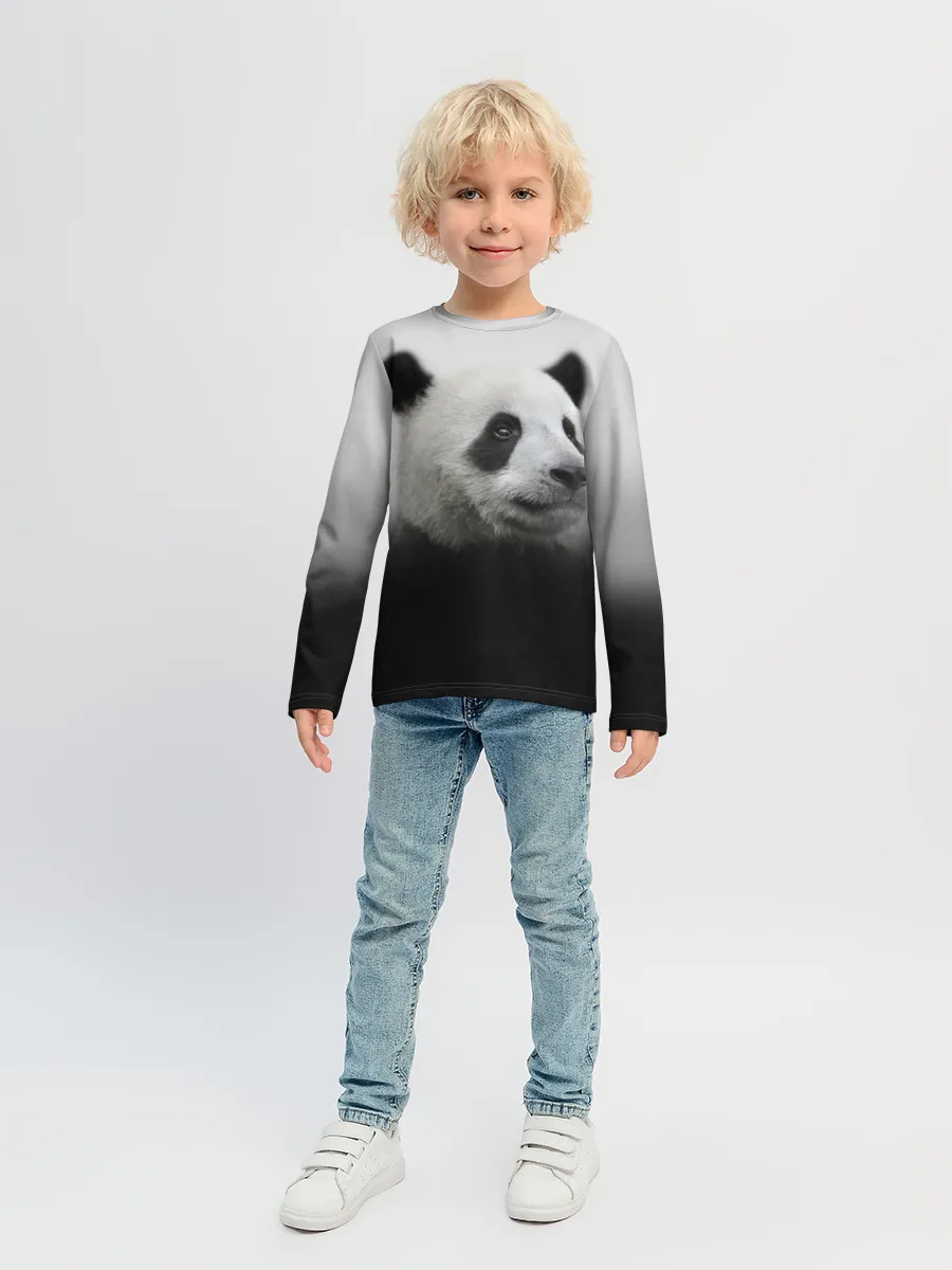 Детский лонгслив / Панда