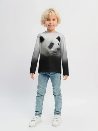 Детский лонгслив / Панда