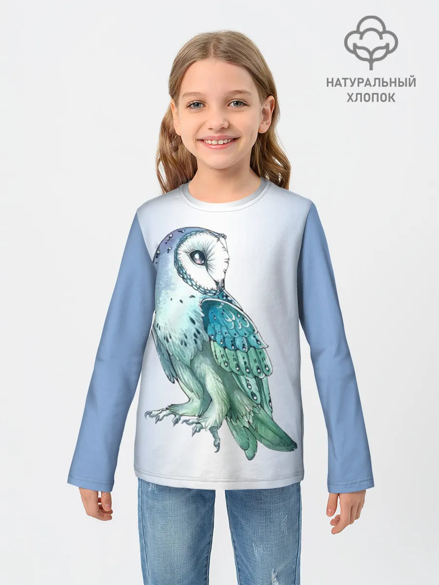 Детский лонгслив / сова