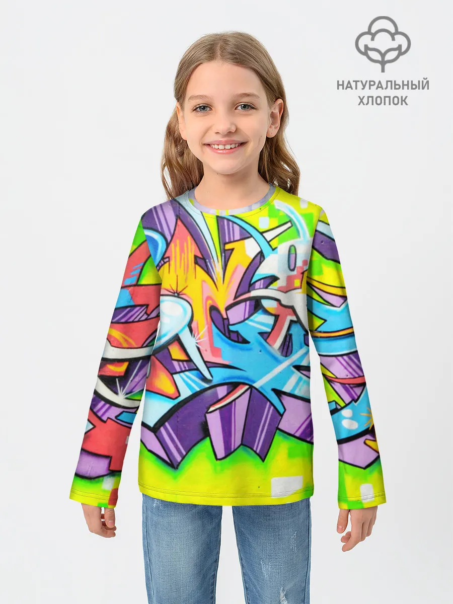 Детский лонгслив / Неоновая кислота