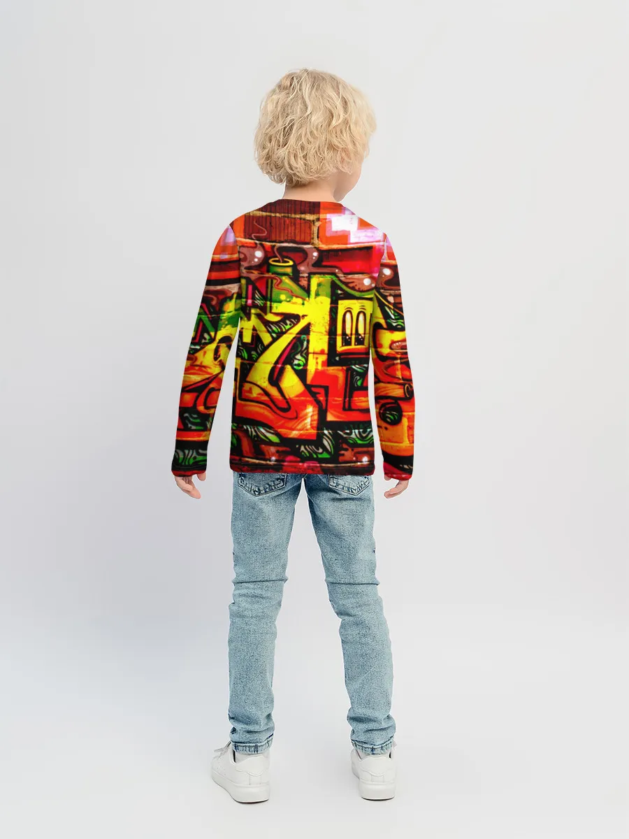 Детский лонгслив / Граффити
