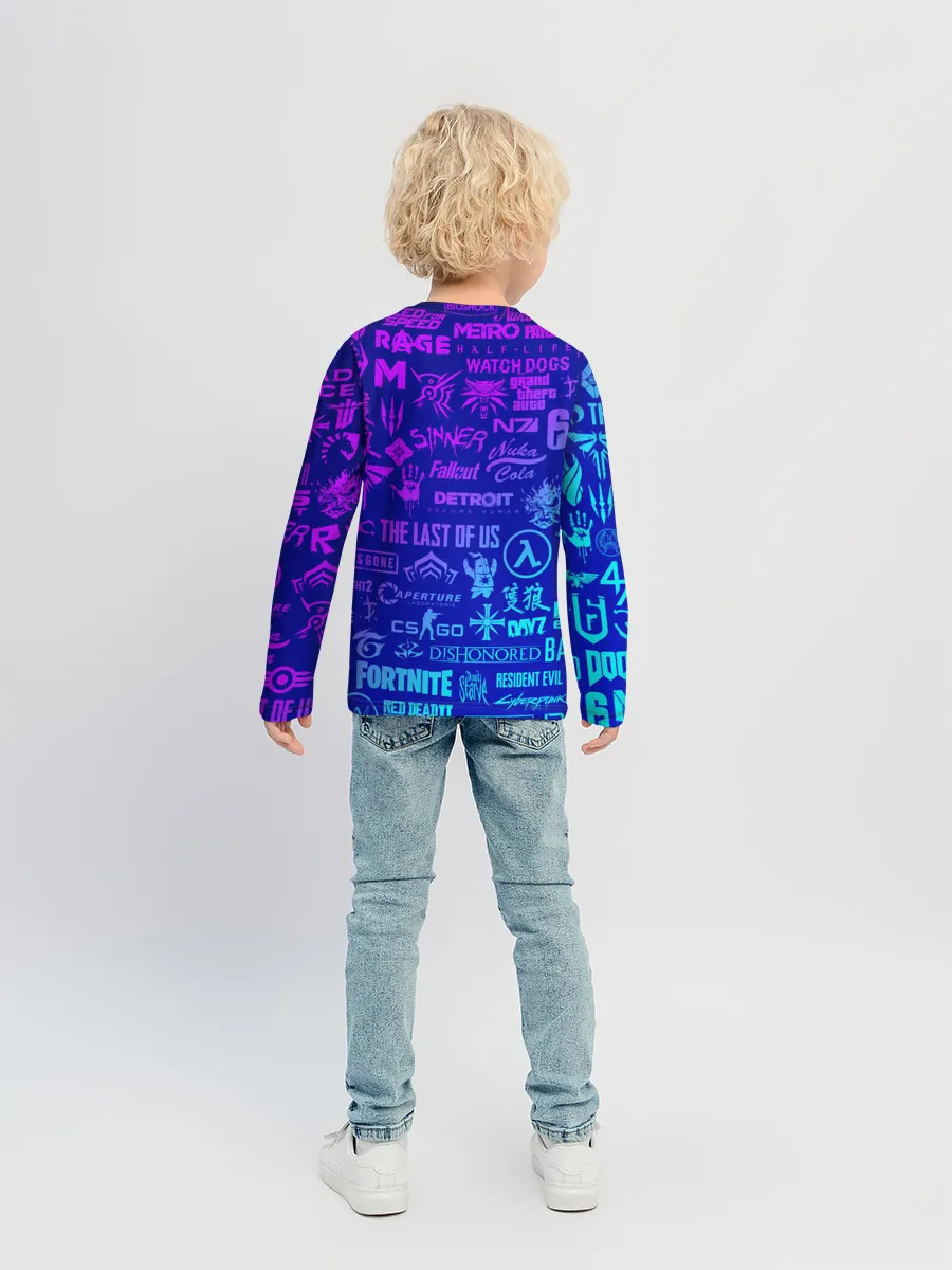 Детский лонгслив / ЛОГОТИПЫ ИГР