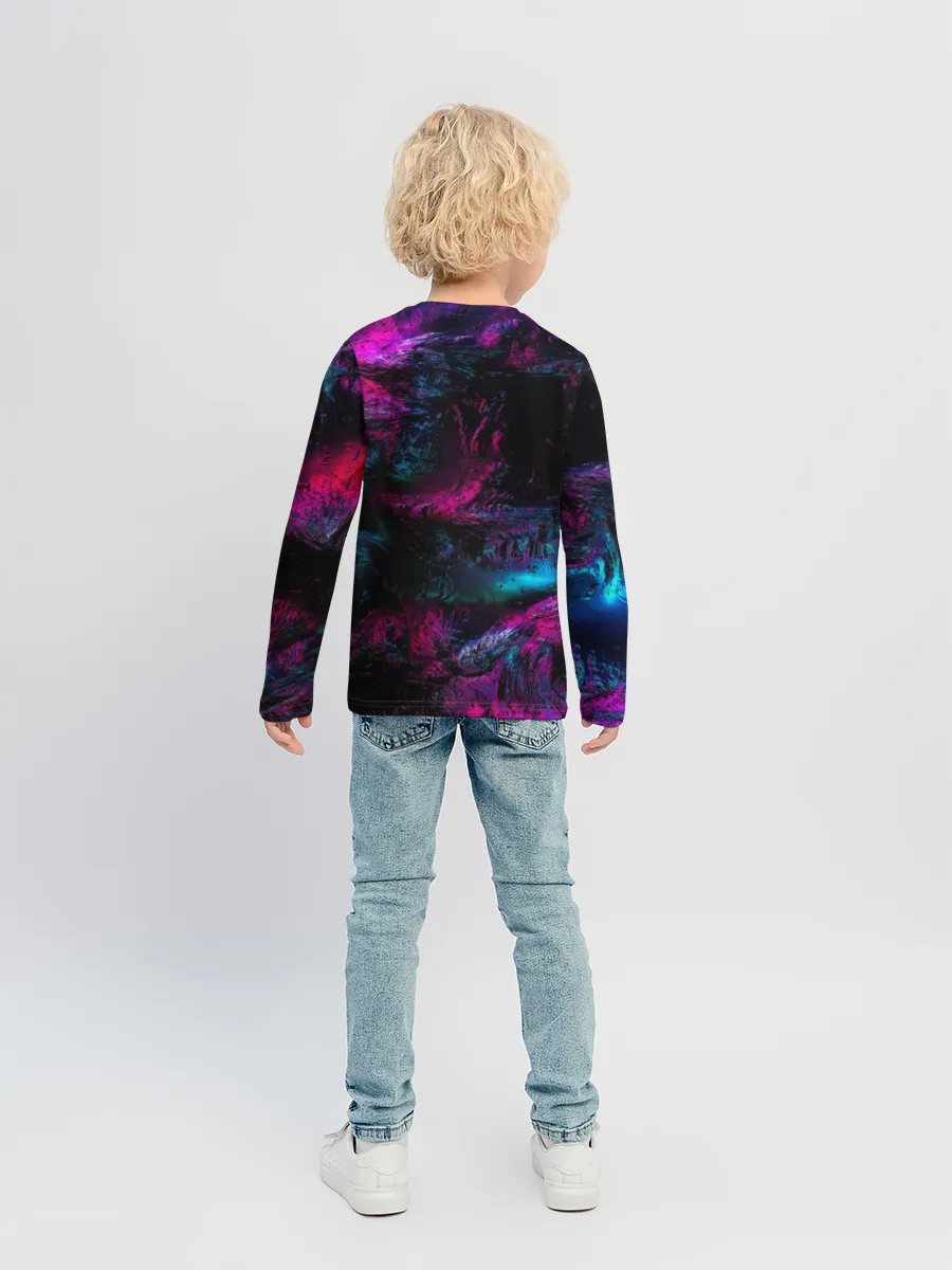 Детский лонгслив / Marshmello NEON