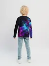 Детский лонгслив / Неоновая абстракция