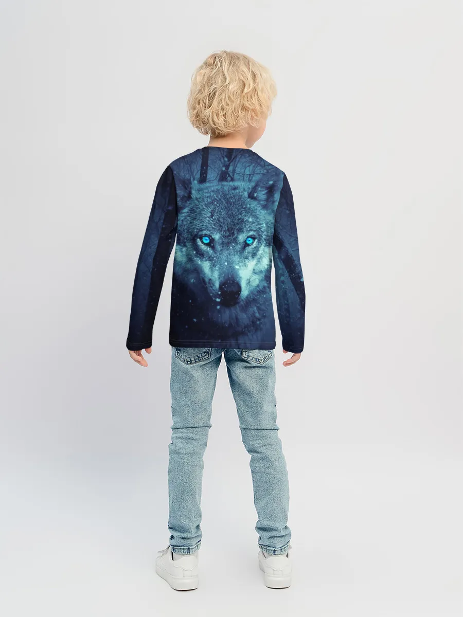 Детский лонгслив / Волк