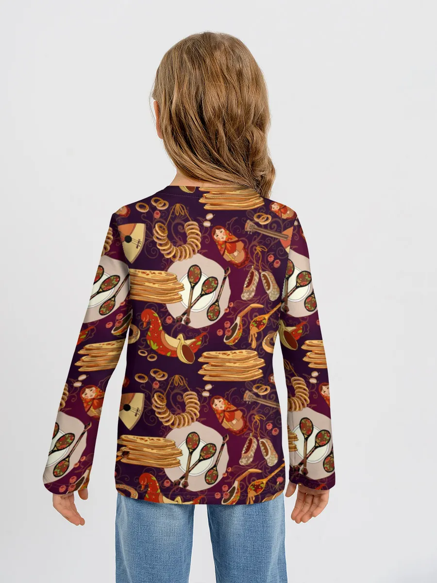 Детский лонгслив / Русские блины