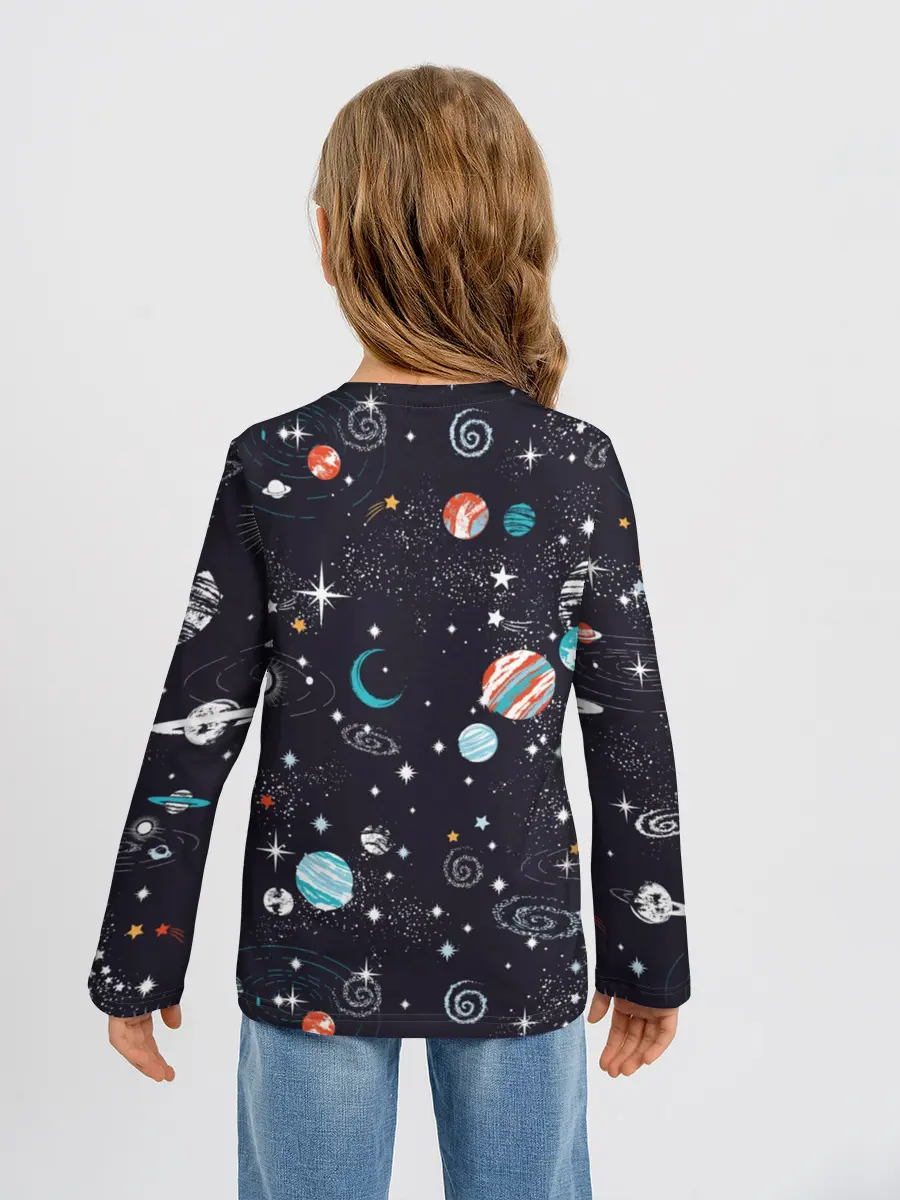 Детский лонгслив / Космос