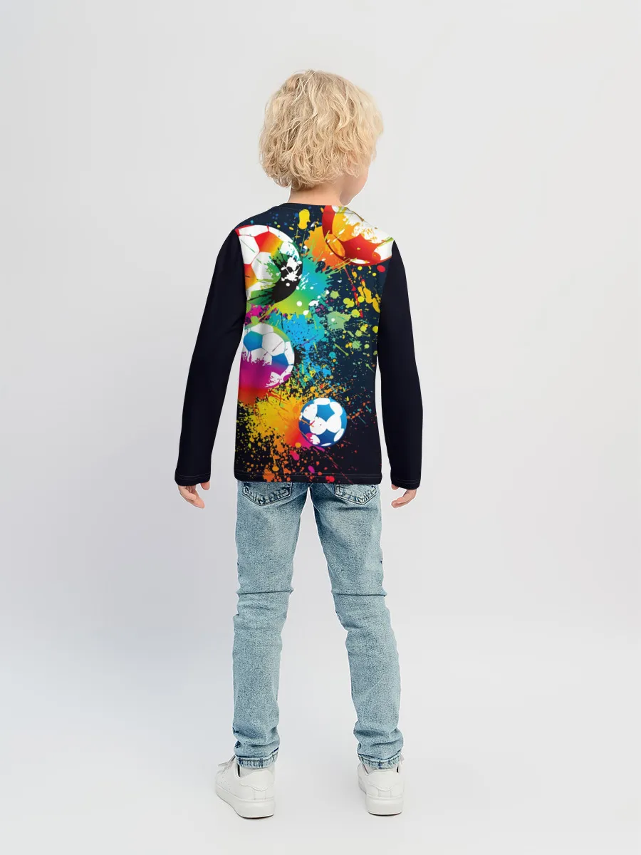 Детский лонгслив / Футбольные мячи