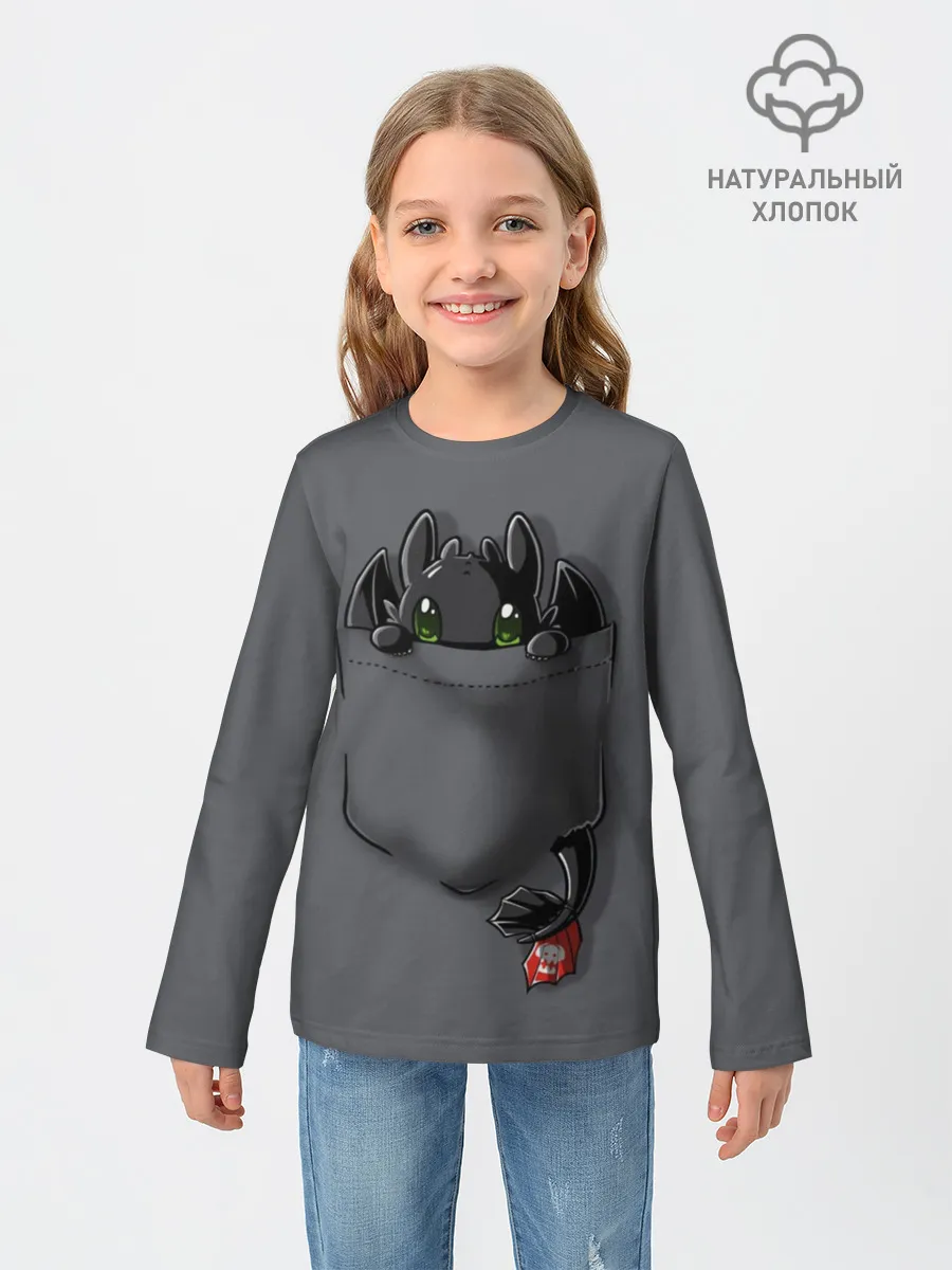 Детский лонгслив / Как приручить дракона