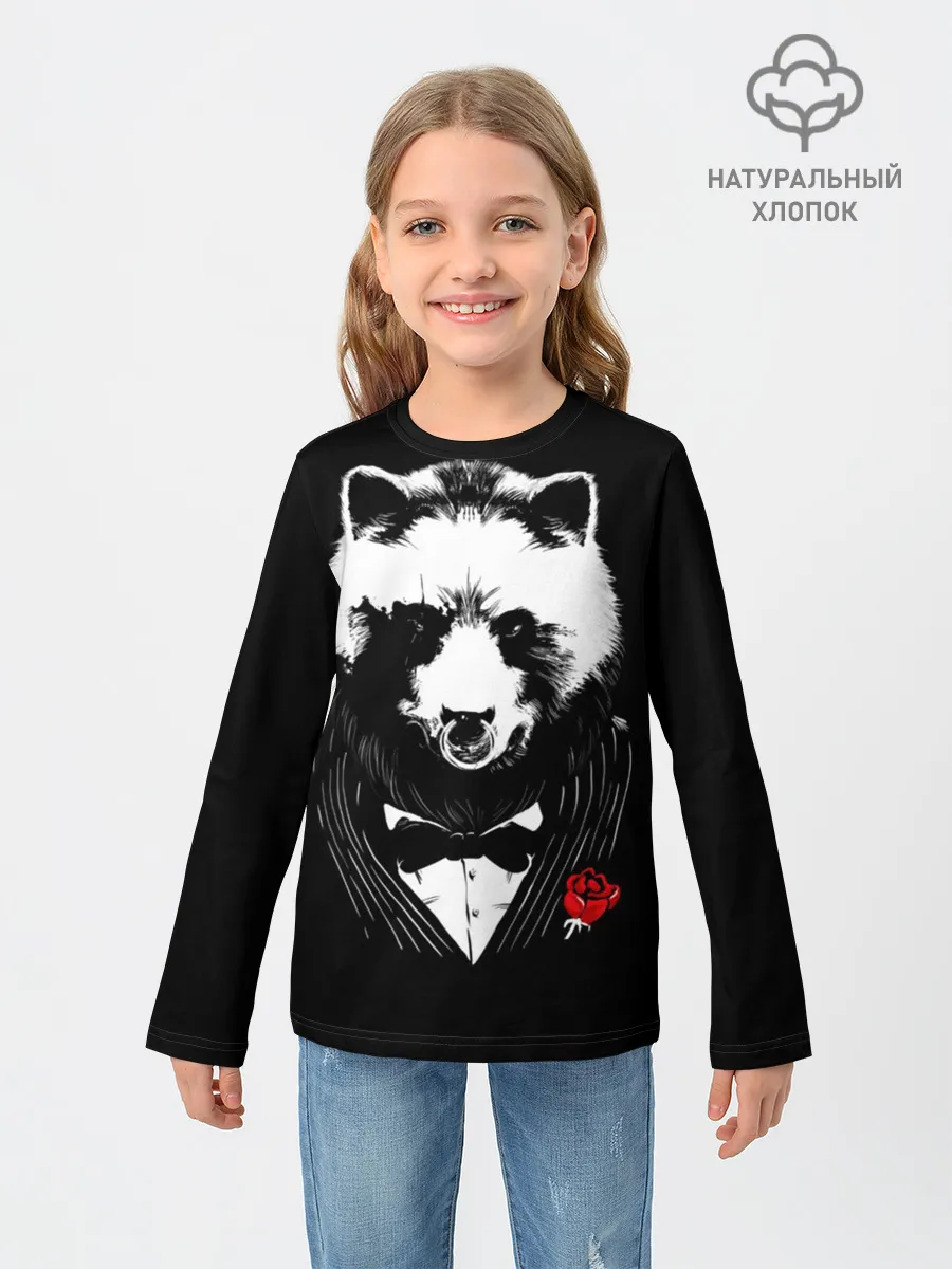 Детский лонгслив / Медведь авторитет