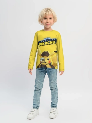 Детский лонгслив / Детектив Пикачу