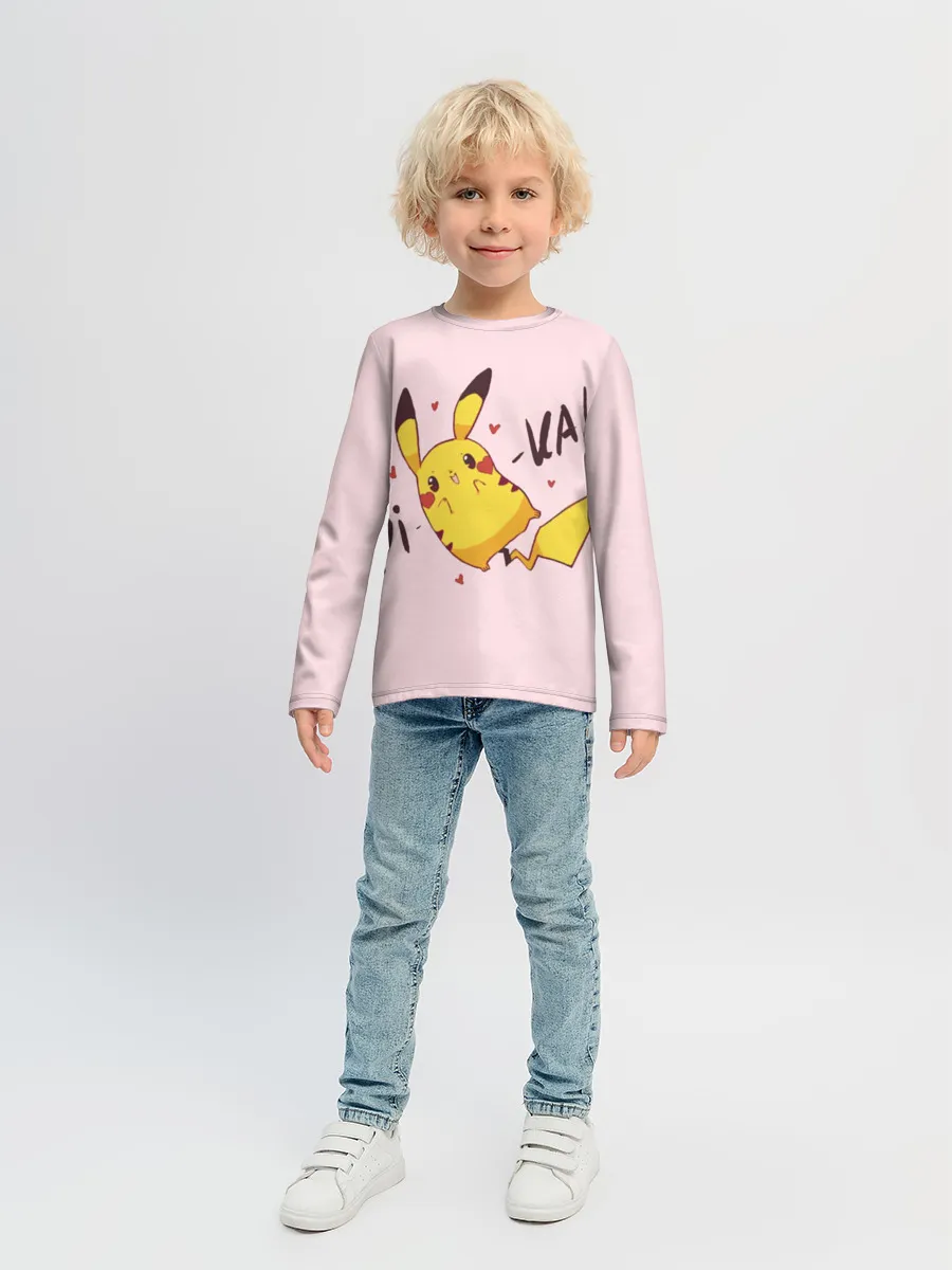 Детский лонгслив / Пикачу