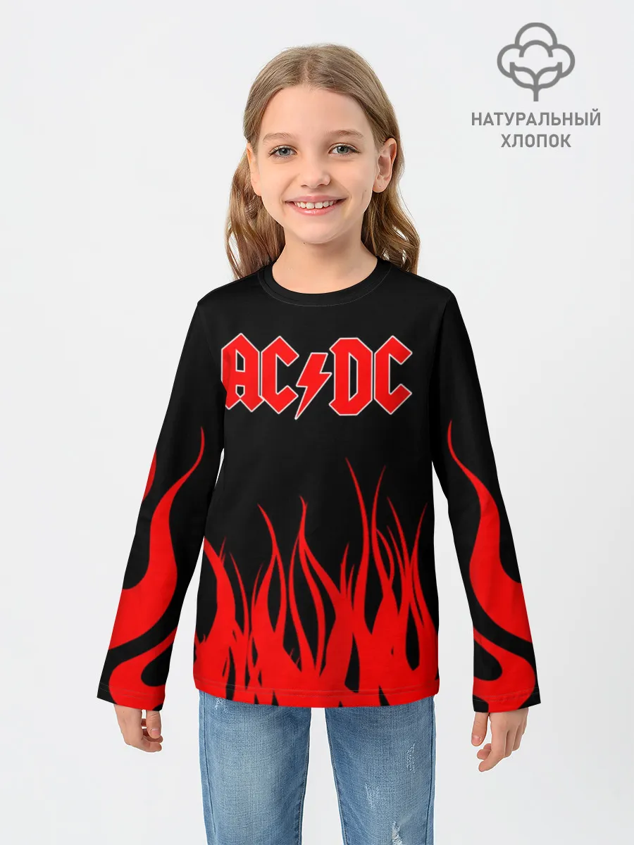Детский лонгслив / AC DC