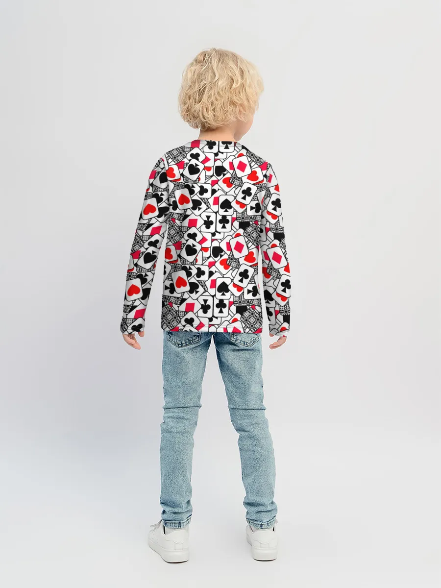 Детский лонгслив / Игральные карты