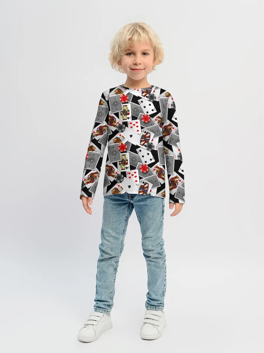 Детский лонгслив / Игральные карты