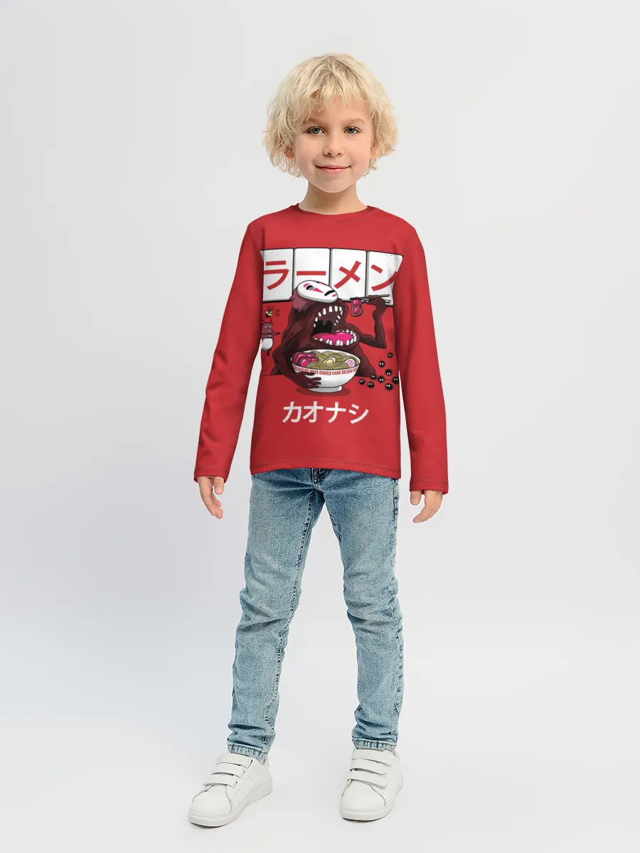 Детский лонгслив / Безликий и голодный бог