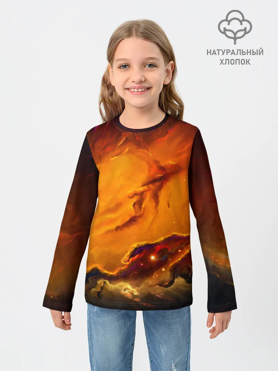 Детский лонгслив / Космос