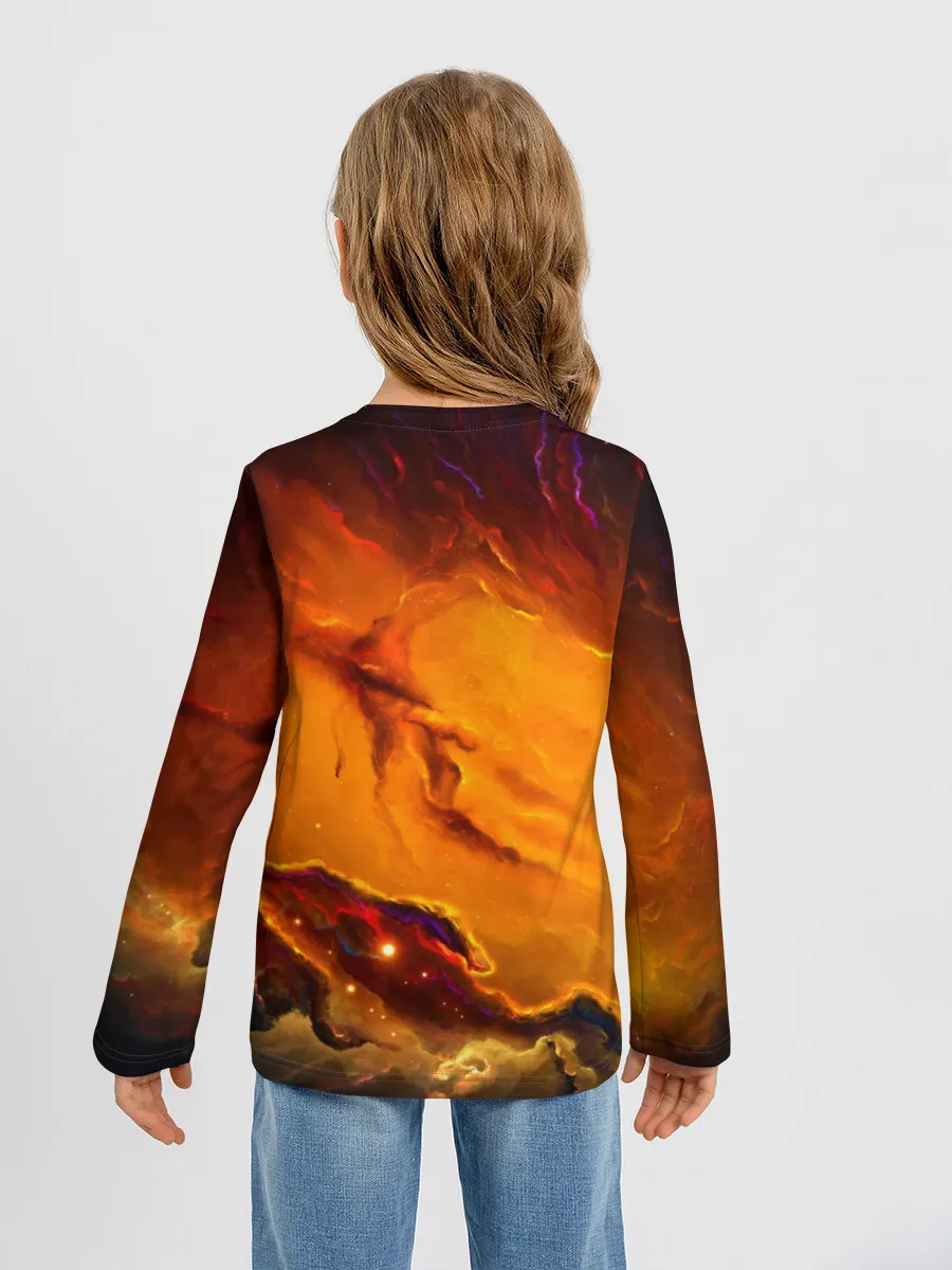 Детский лонгслив / Космос