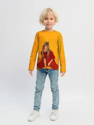 Детский лонгслив / Billie Eilish