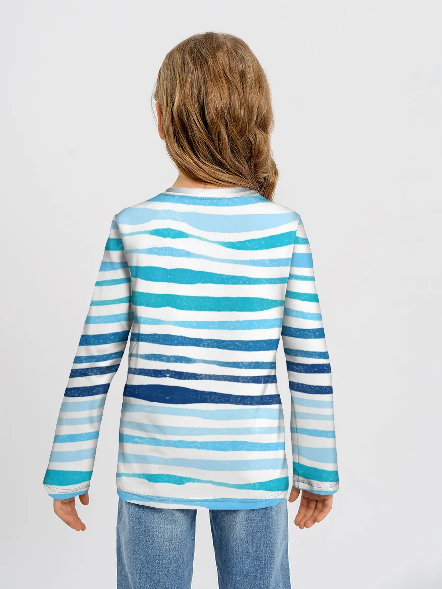 Детский лонгслив / Сова в шапке