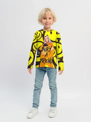 Детский лонгслив / Billie Eilish Выкинь Друга