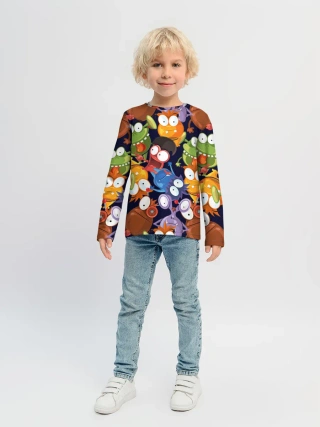 Детский лонгслив / Пучеглазые монстры