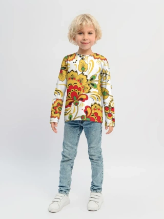 Детский лонгслив / Хохлома