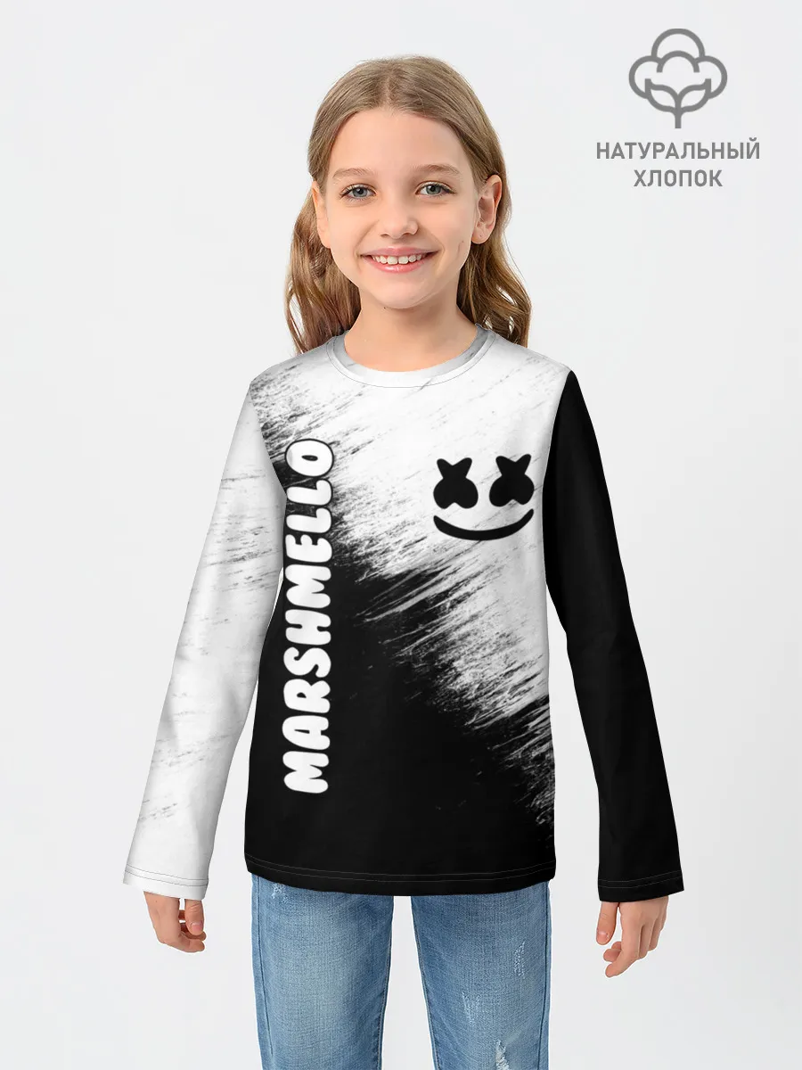 Детский лонгслив / Marshmello 3