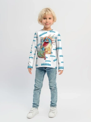 Детский лонгслив / Как приручить дракона