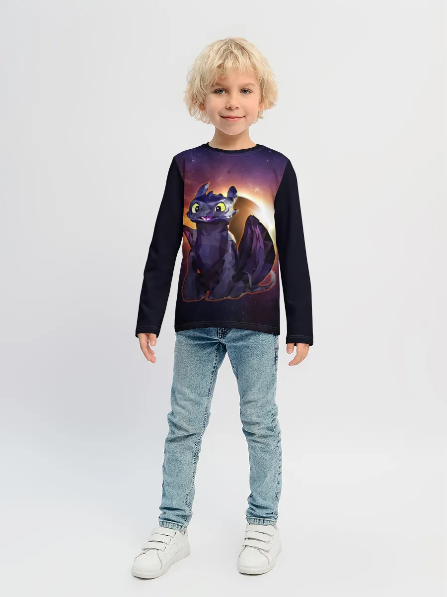 Детский лонгслив / ночная фурия