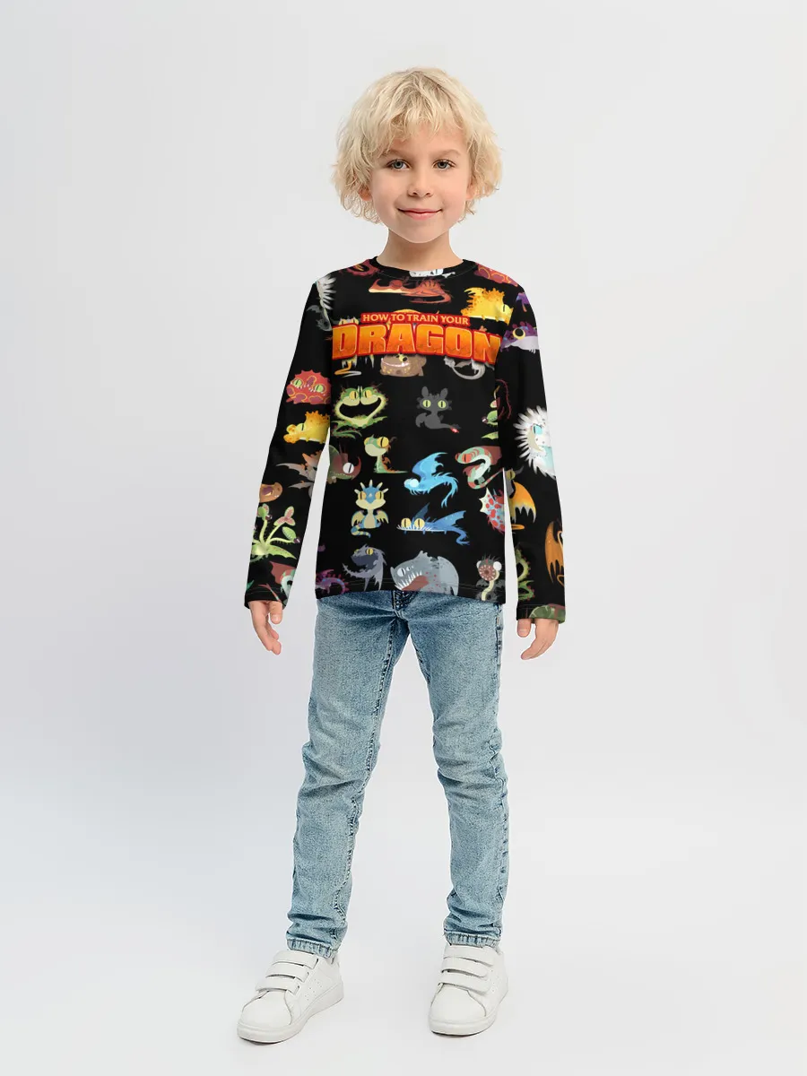 Детский лонгслив / How to Train Your Dragon