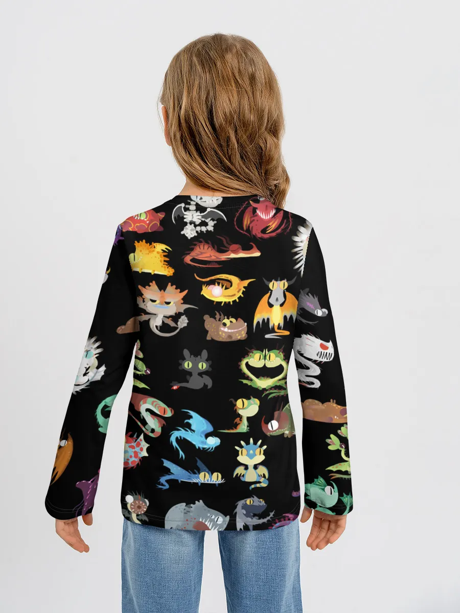 Детский лонгслив / How to Train Your Dragon