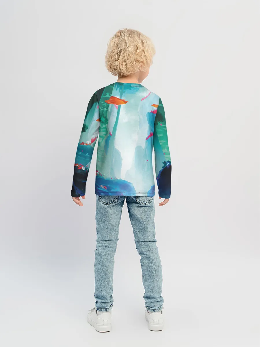 Детский лонгслив / Ежик Соник