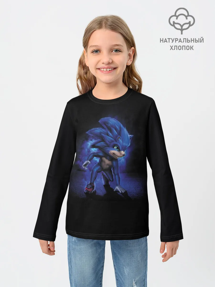 Детский лонгслив / Соник