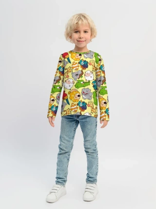 Детский лонгслив / Зоопарк