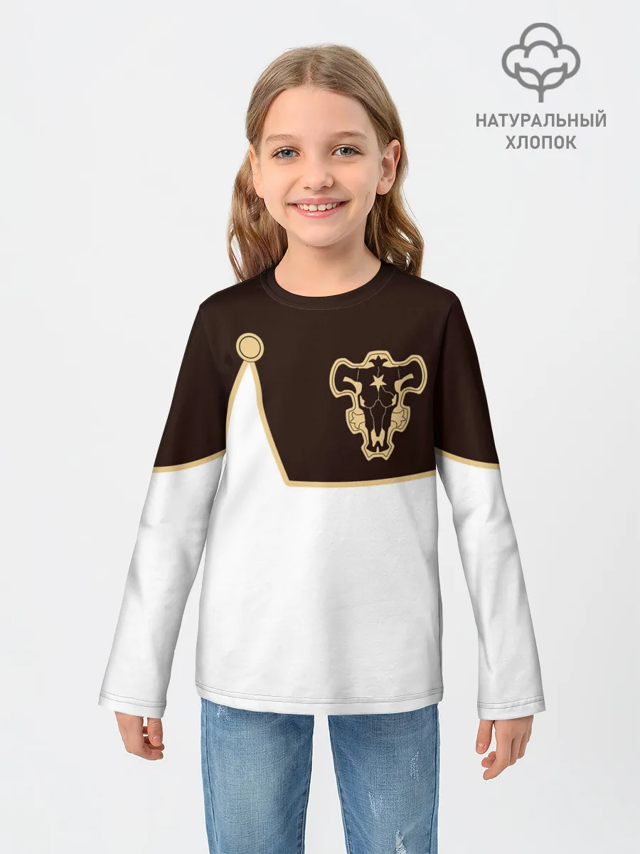 Детский лонгслив / Мантия Чёрный Бык