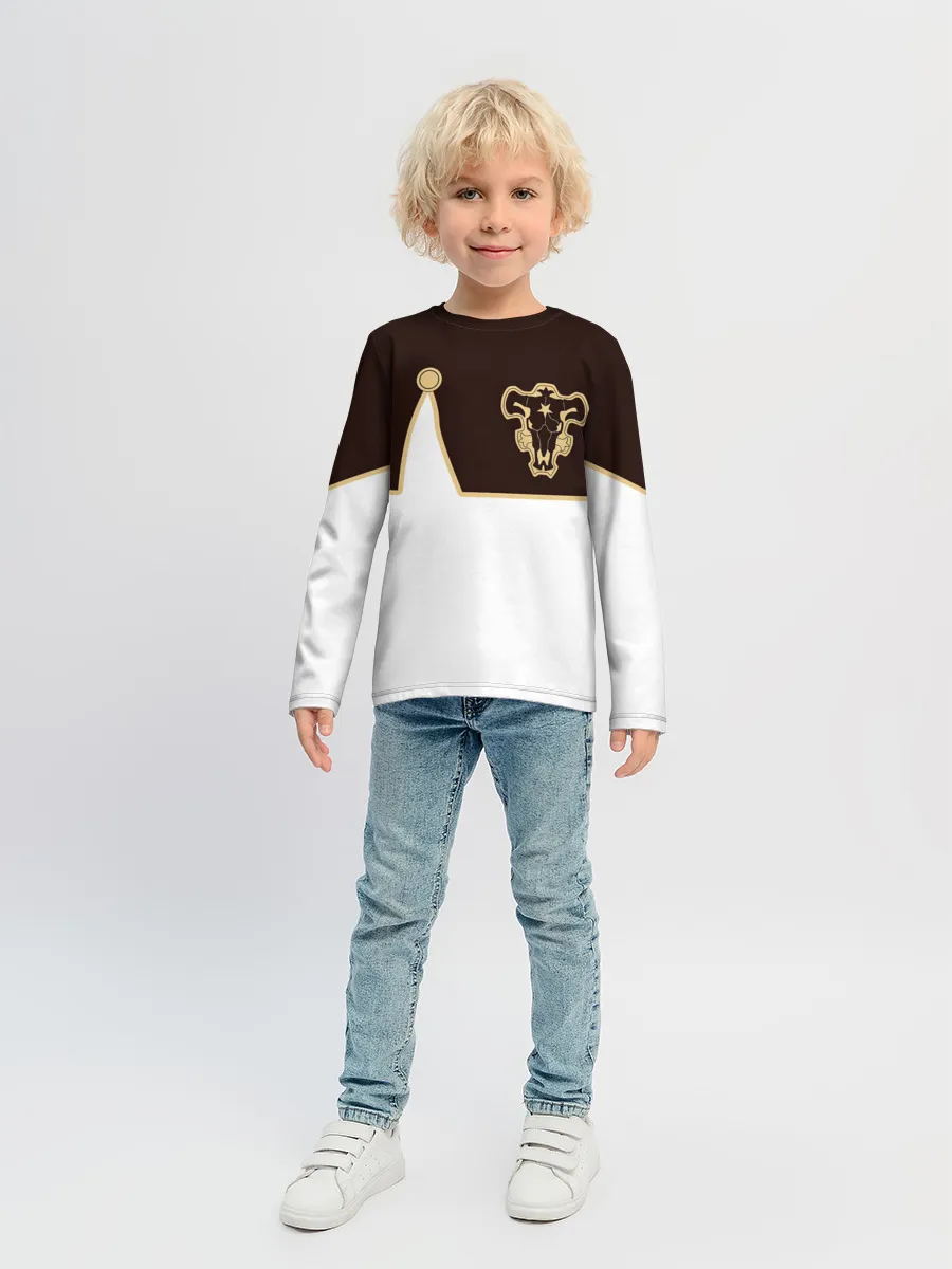 Детский лонгслив / Мантия Чёрный Бык