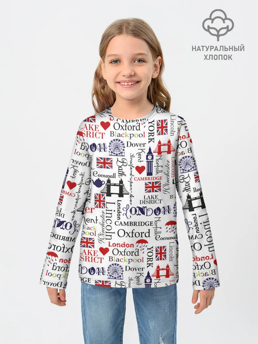 Детский лонгслив / Лондон