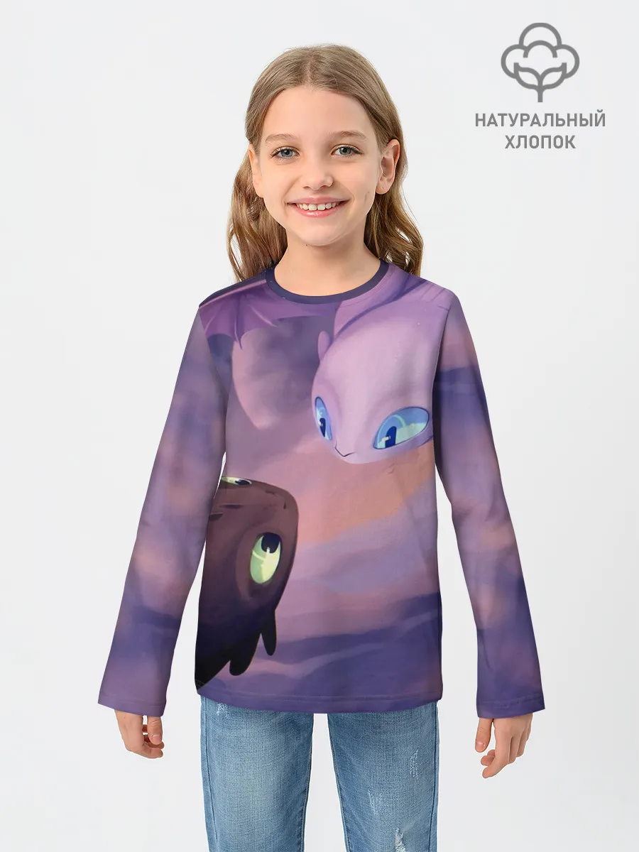 Детский лонгслив / Как приручить дракона