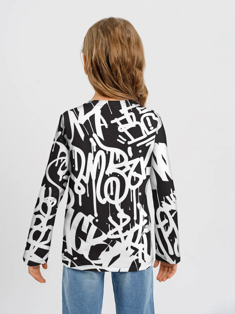 Детский лонгслив / Граффити среди нас