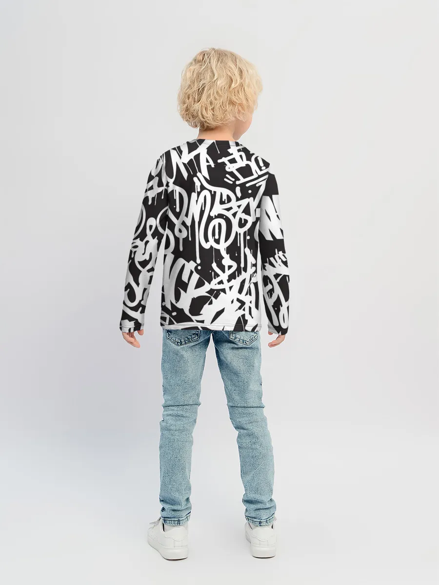 Детский лонгслив / Граффити среди нас