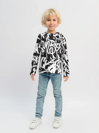 Детский лонгслив / Граффити среди нас