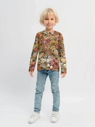 Детский лонгслив / Русская еда