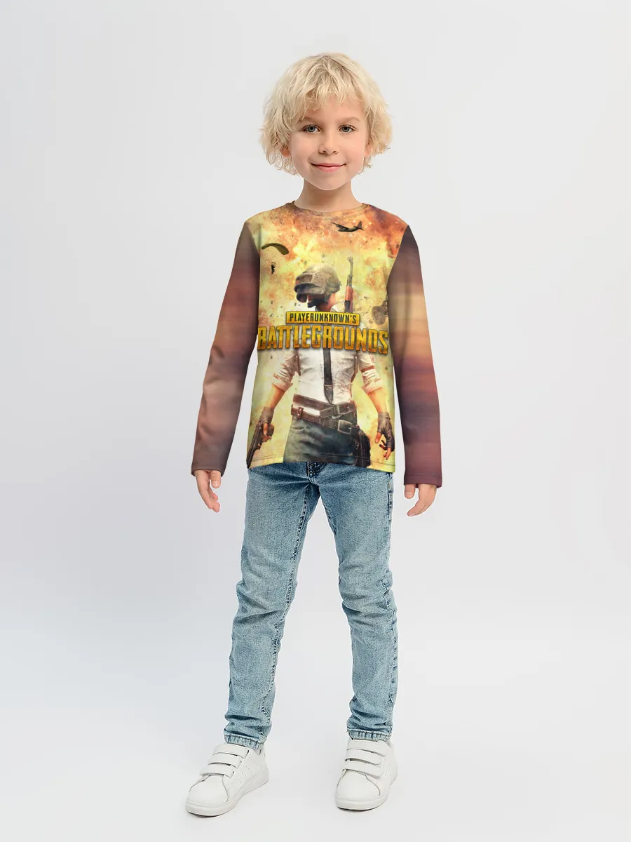 Детский лонгслив / PUBG BOOM