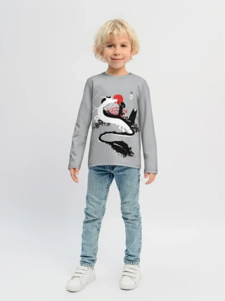 Детский лонгслив / Тихиро гладит Хаку