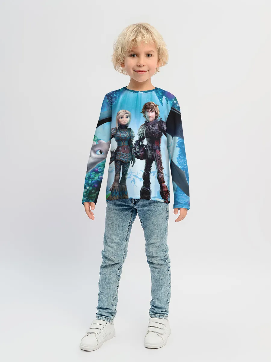 Детский лонгслив / Как приручить дракона 3