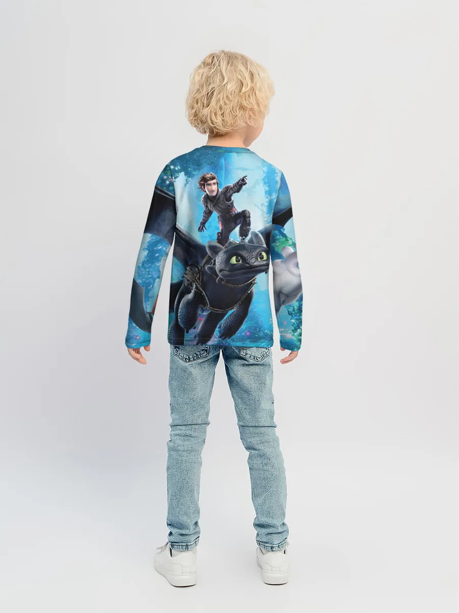 Детский лонгслив / Как приручить дракона 3
