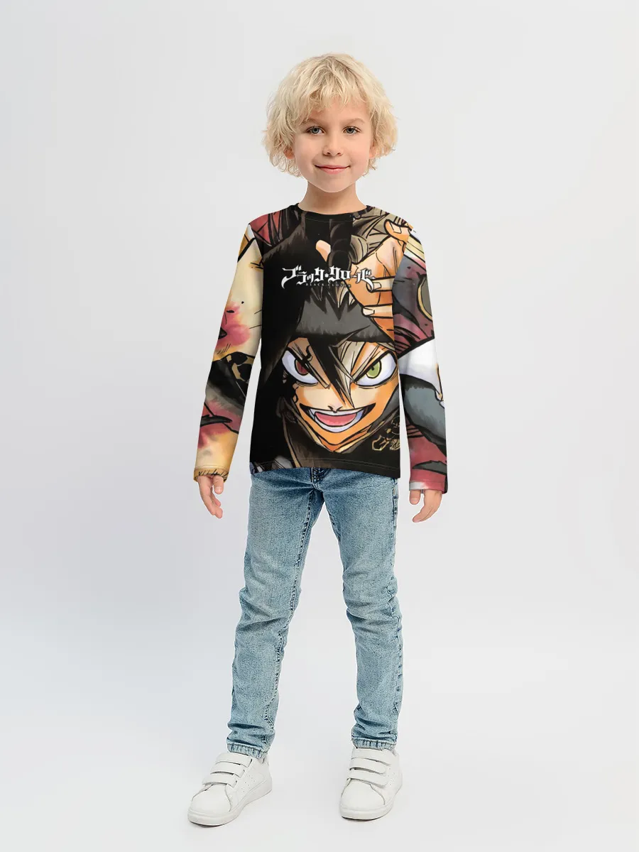 Детский лонгслив / Красочный арт Асты